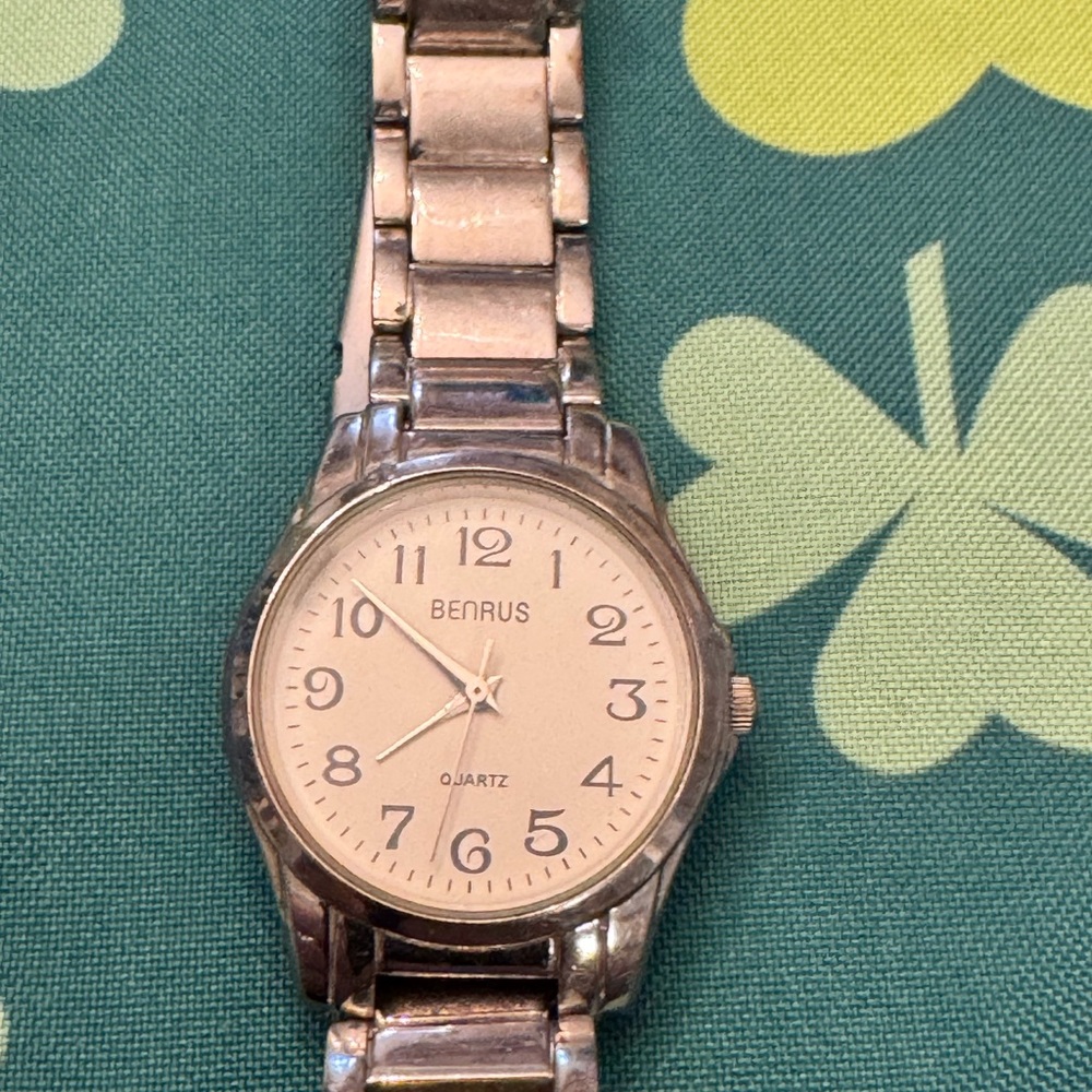 Benrus Silver Quartz Watch
